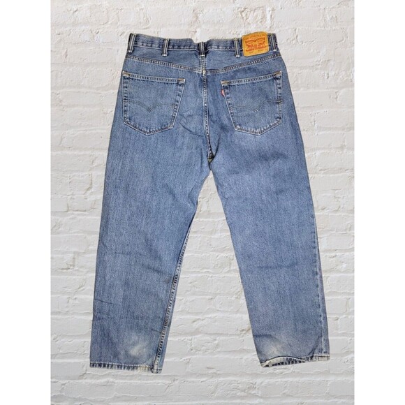 Levis 550 Relaxed Straight Leg Jeans Mens 36x29 Loose Baggy Western Rodeo - Picture 6 of 10